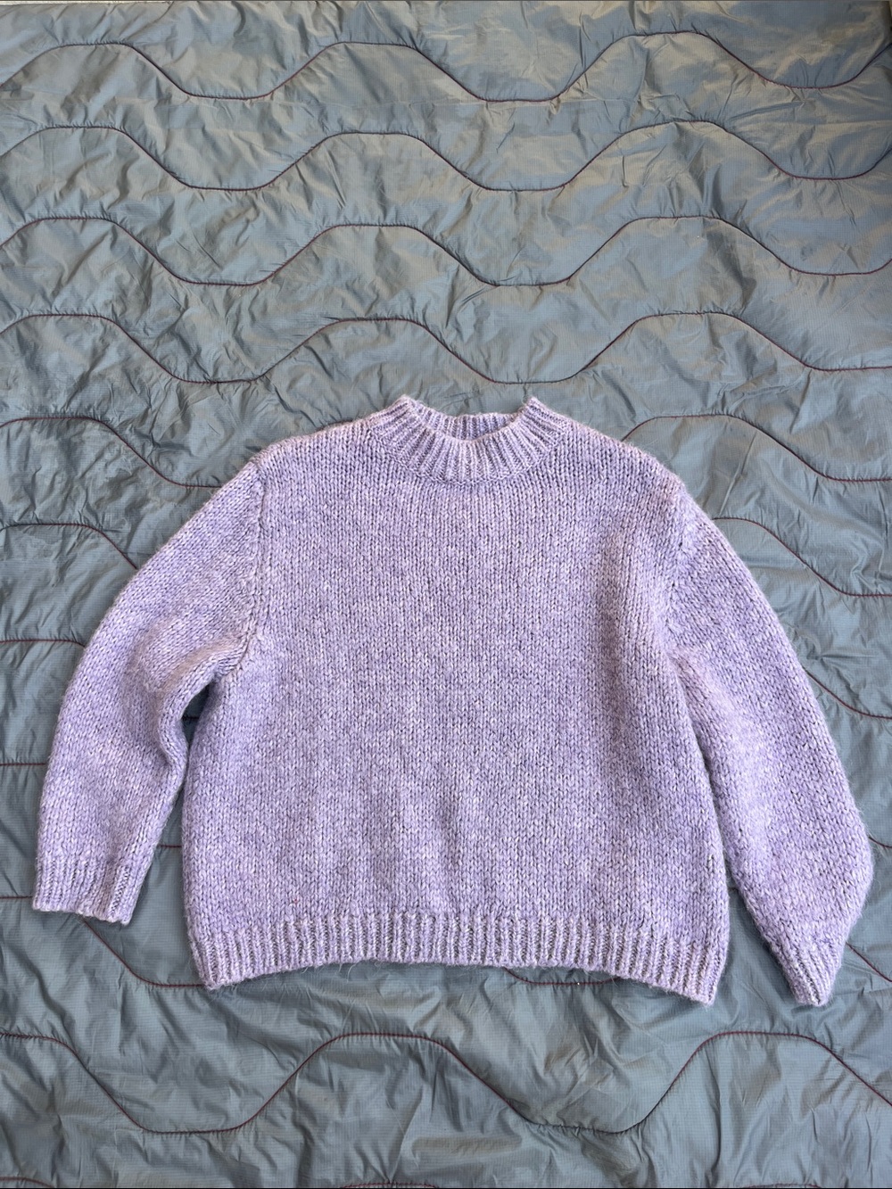 Zara Women’s Wool Blend Sweater-lavender size S